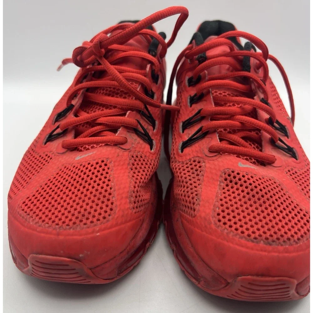 Nike Air Max 2014 Running Shoes Mens US 8.5 Red Mesh Athletic Sneakers
